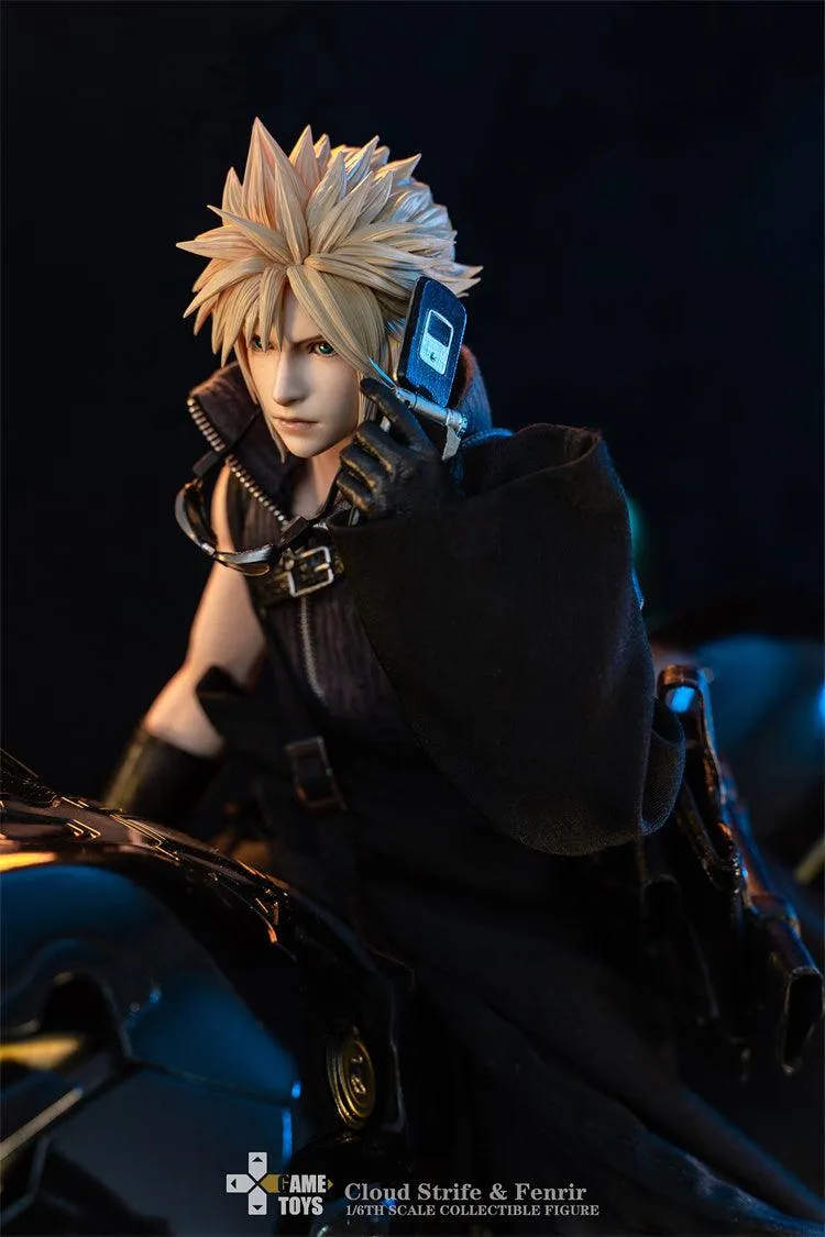 1:6 Cloud Strife AC Version & Fenrir Motorcycle Deluxe Set Action Figure