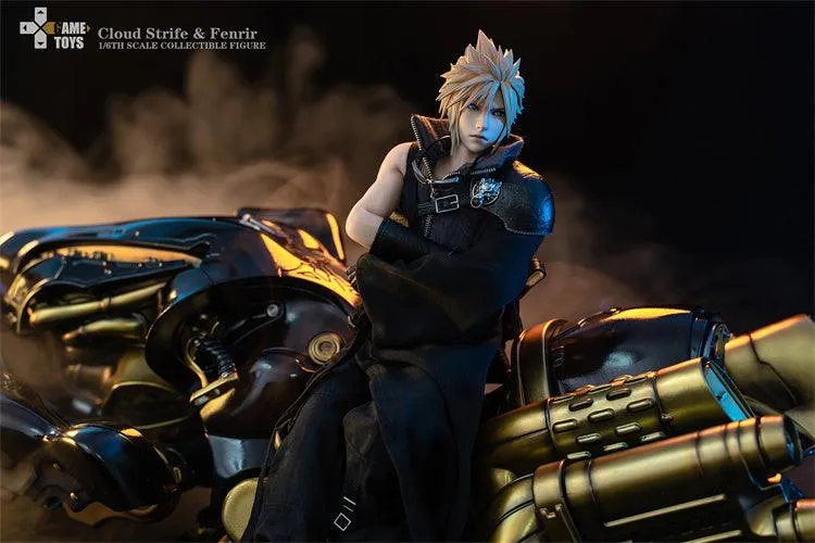 1:6 Cloud Strife AC Version & Fenrir Motorcycle Deluxe Set Action Figure