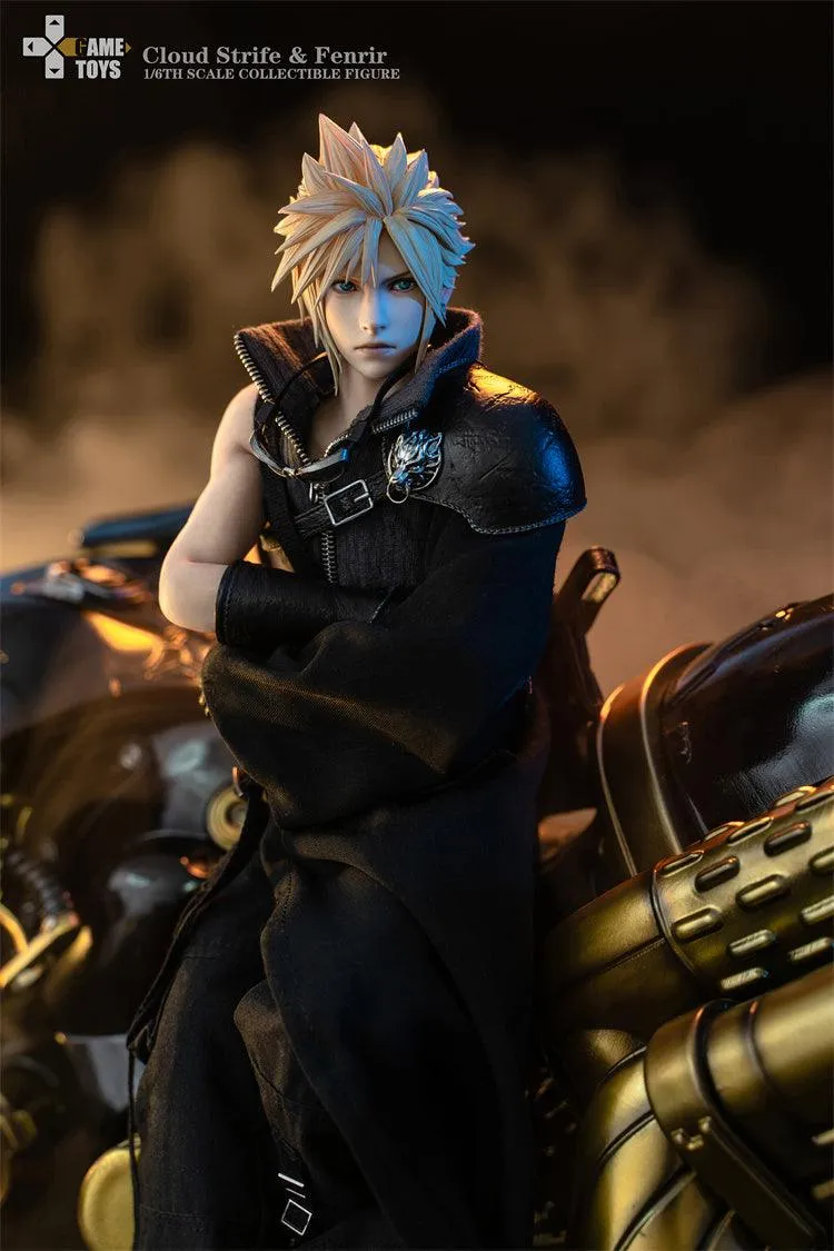 1:6 Cloud Strife AC Version & Fenrir Motorcycle Deluxe Set Action Figure