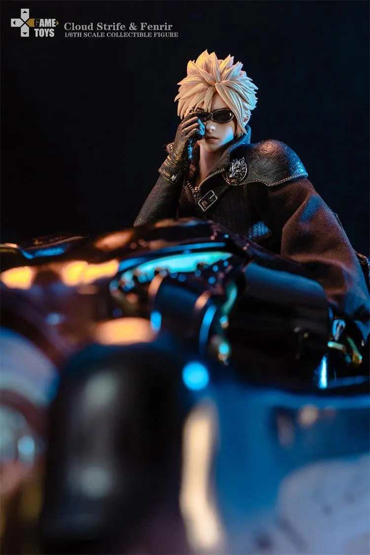 1:6 Cloud Strife AC Version & Fenrir Motorcycle Deluxe Set Action Figure