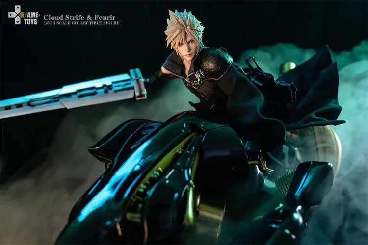 1:6 Cloud Strife AC Version & Fenrir Motorcycle Deluxe Set Action Figure