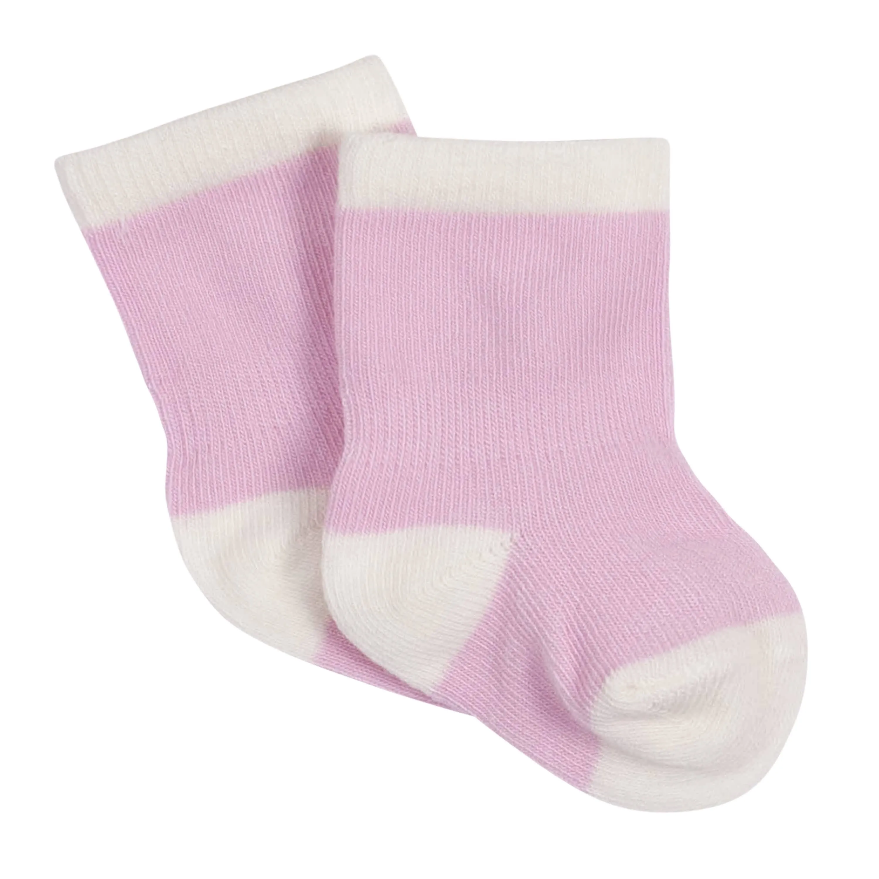 6-Pack Baby Girls Bunny Jersey Crew Wiggle-Proof™ Socks