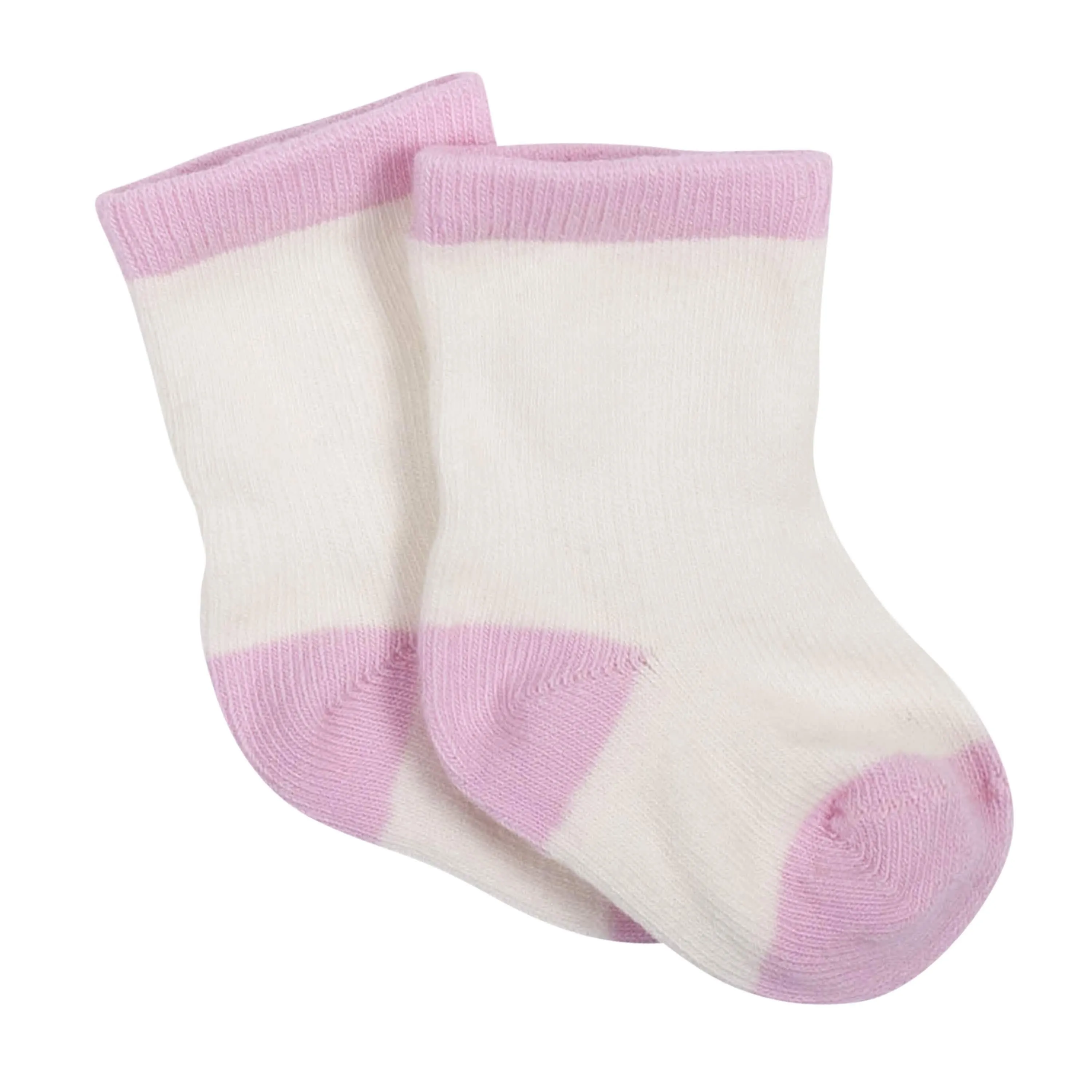 6-Pack Baby Girls Bunny Jersey Crew Wiggle-Proof™ Socks