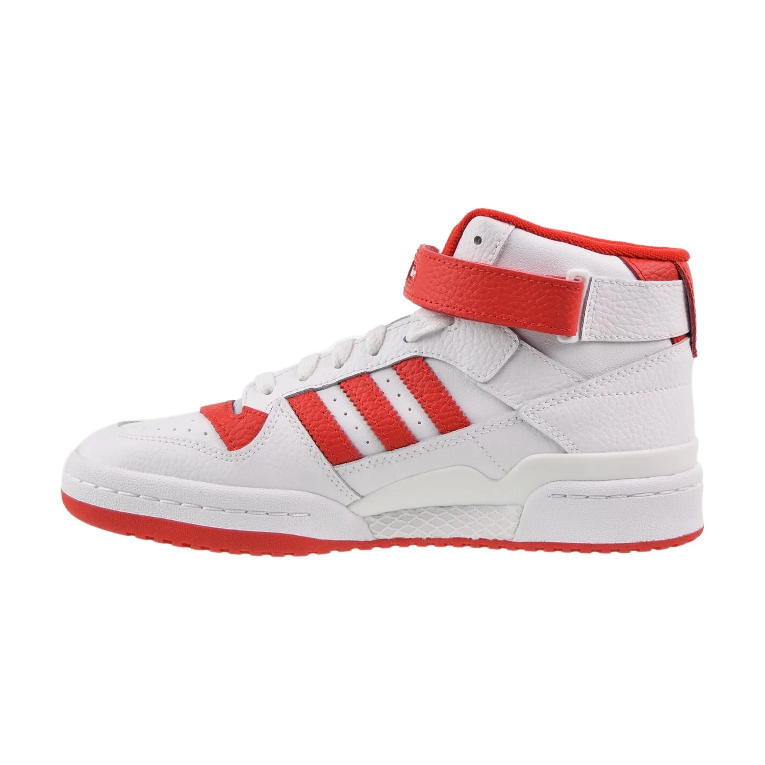 Adidas Forum Mid Big Kids' Shoes Footwear White-Vivid Red