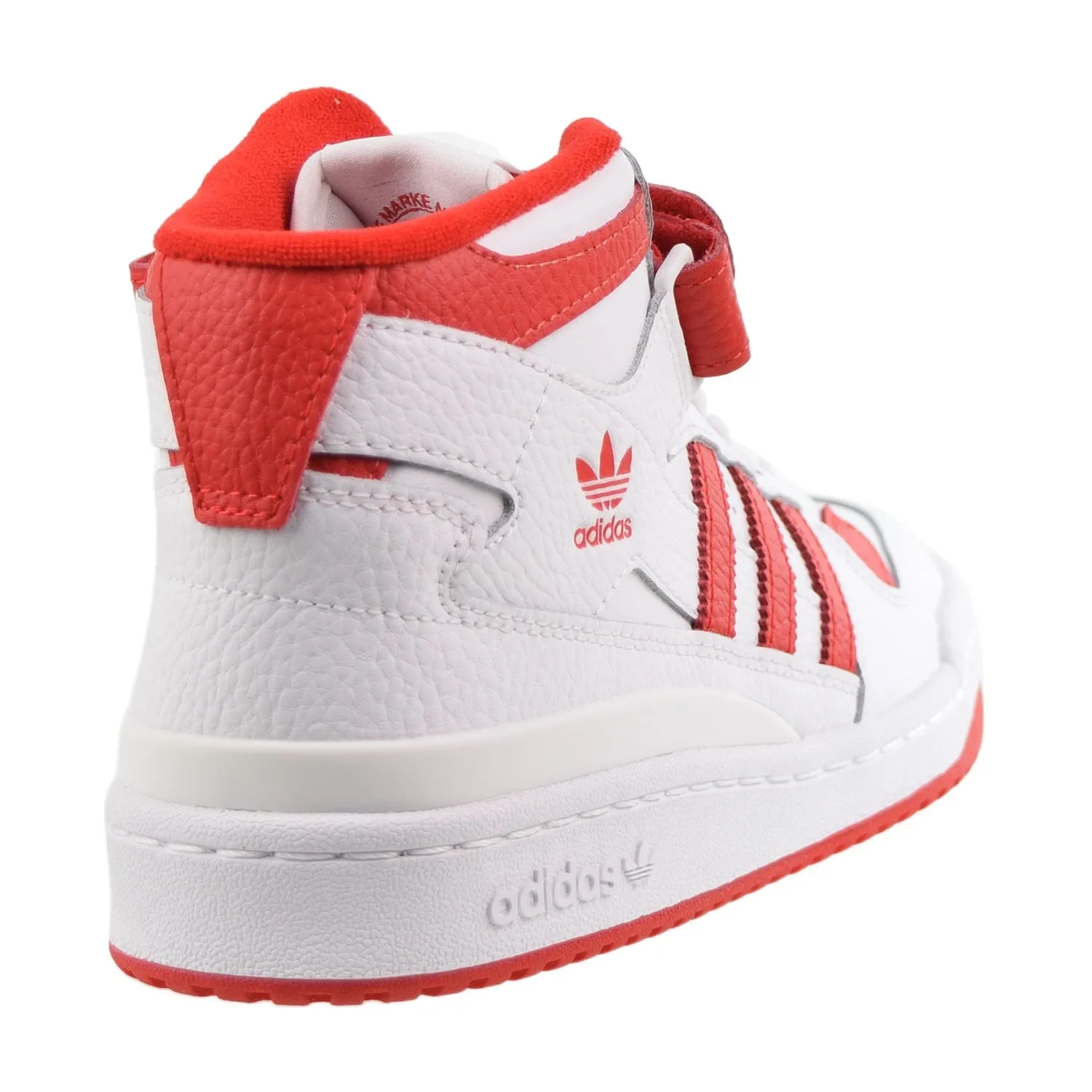 Adidas Forum Mid Big Kids' Shoes Footwear White-Vivid Red