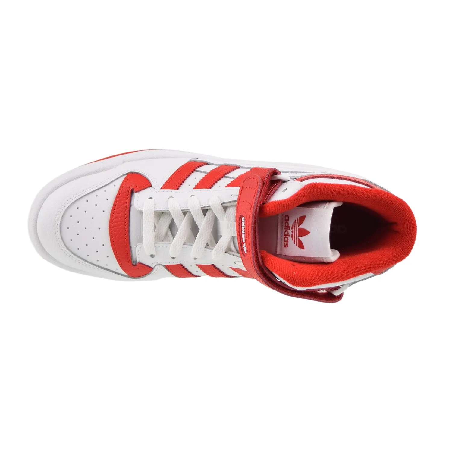 Adidas Forum Mid Big Kids' Shoes Footwear White-Vivid Red