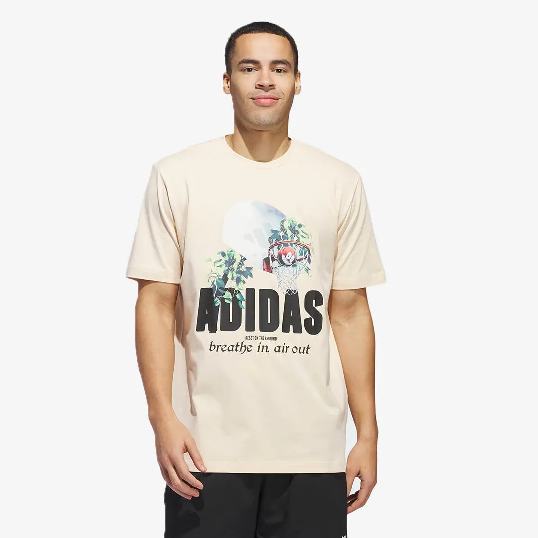 Adidas | LIL STRIPE PHOTOREAL GRAPHIC TEE  { CRYSTAL SAND