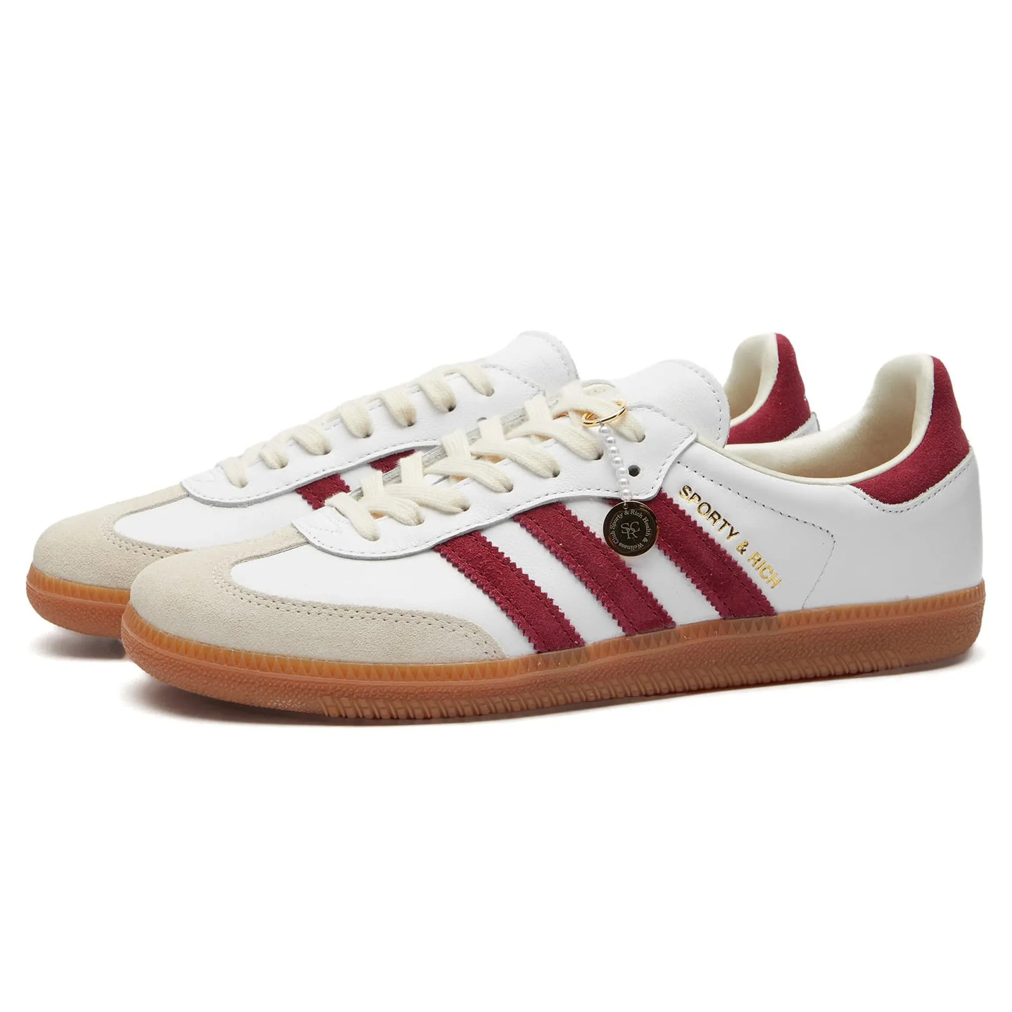 Adidas Samba Sporty & Rich White Collegiate Burgundy