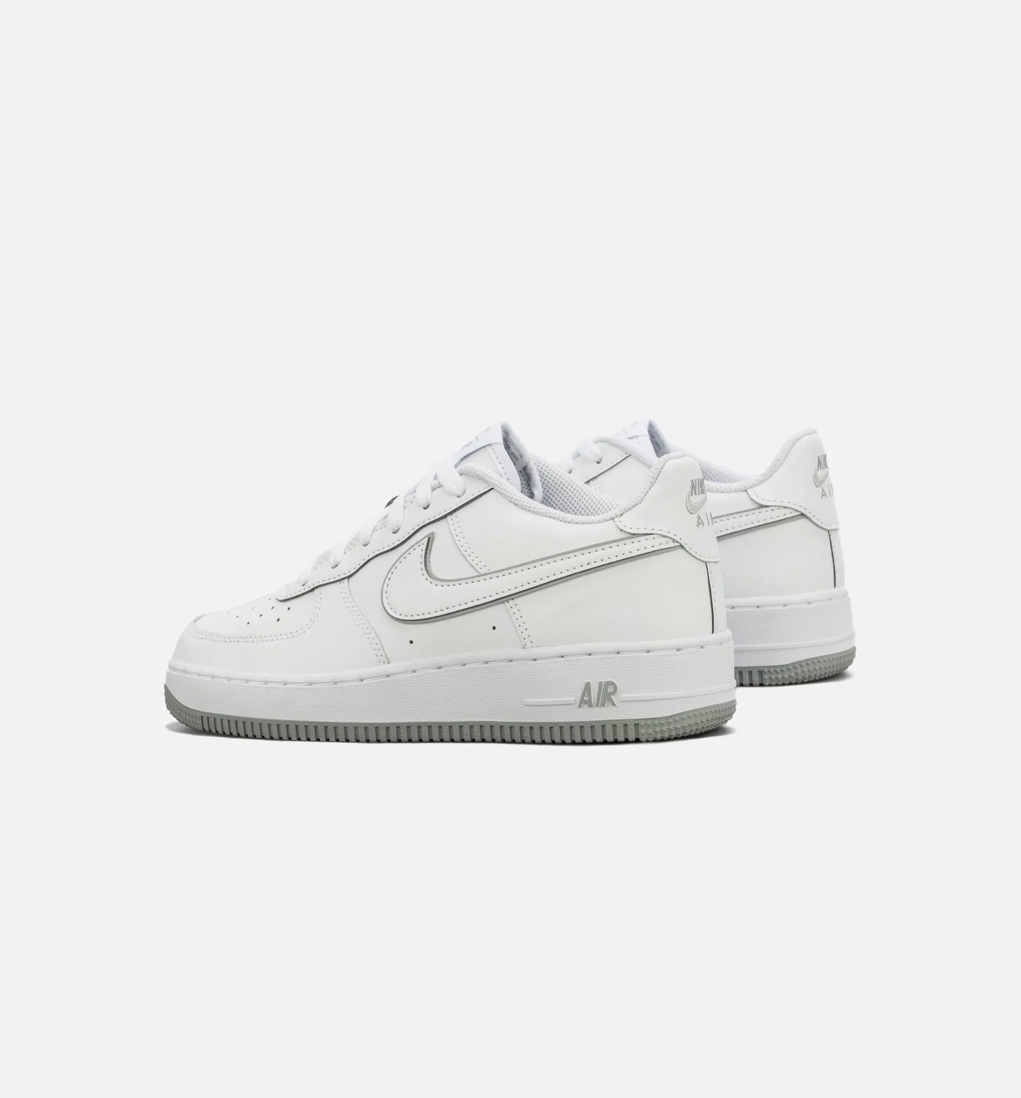 Air Force 1 Wolf Grey Grade School Lifestyle Shoe - White/Grey