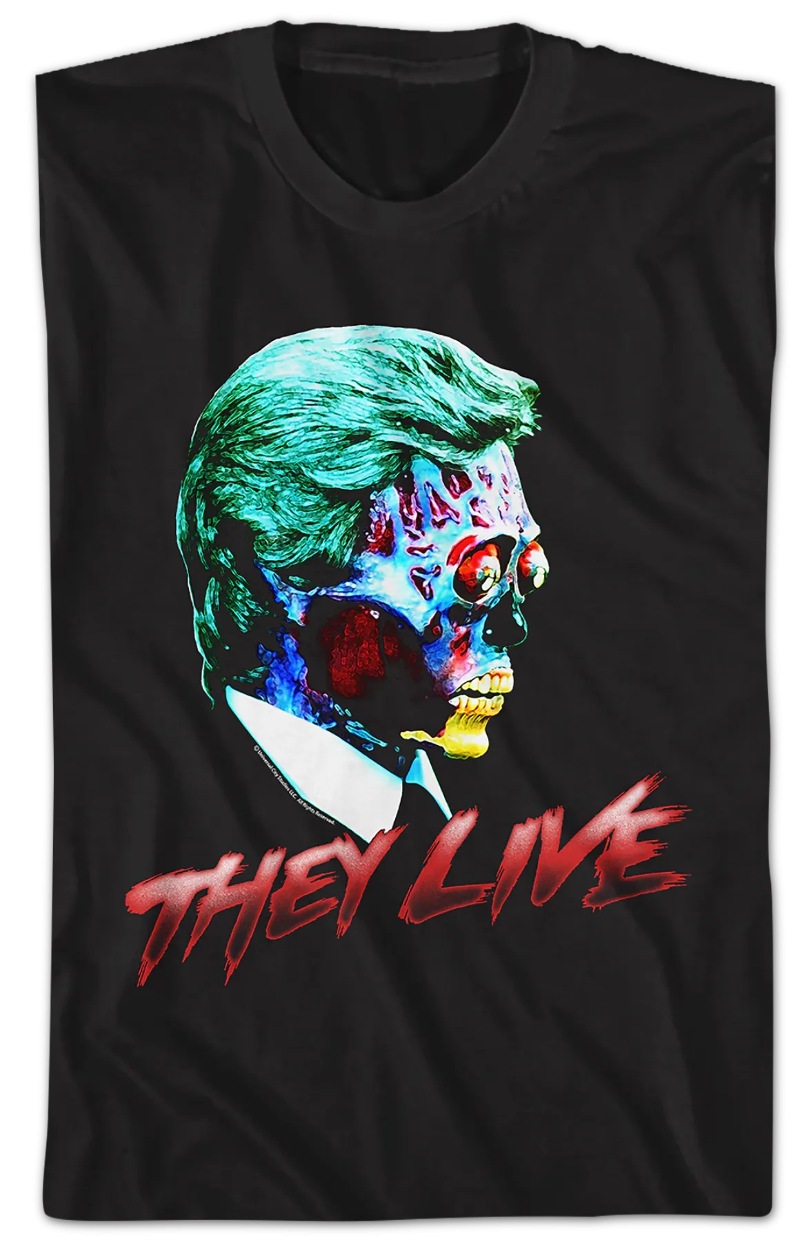 Alien Head Shot They Live T-Shirt