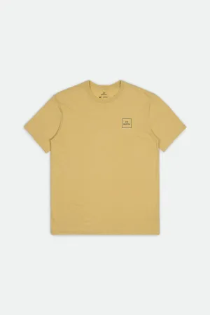 Alpha Square S/S Tailored Tee - Blonde