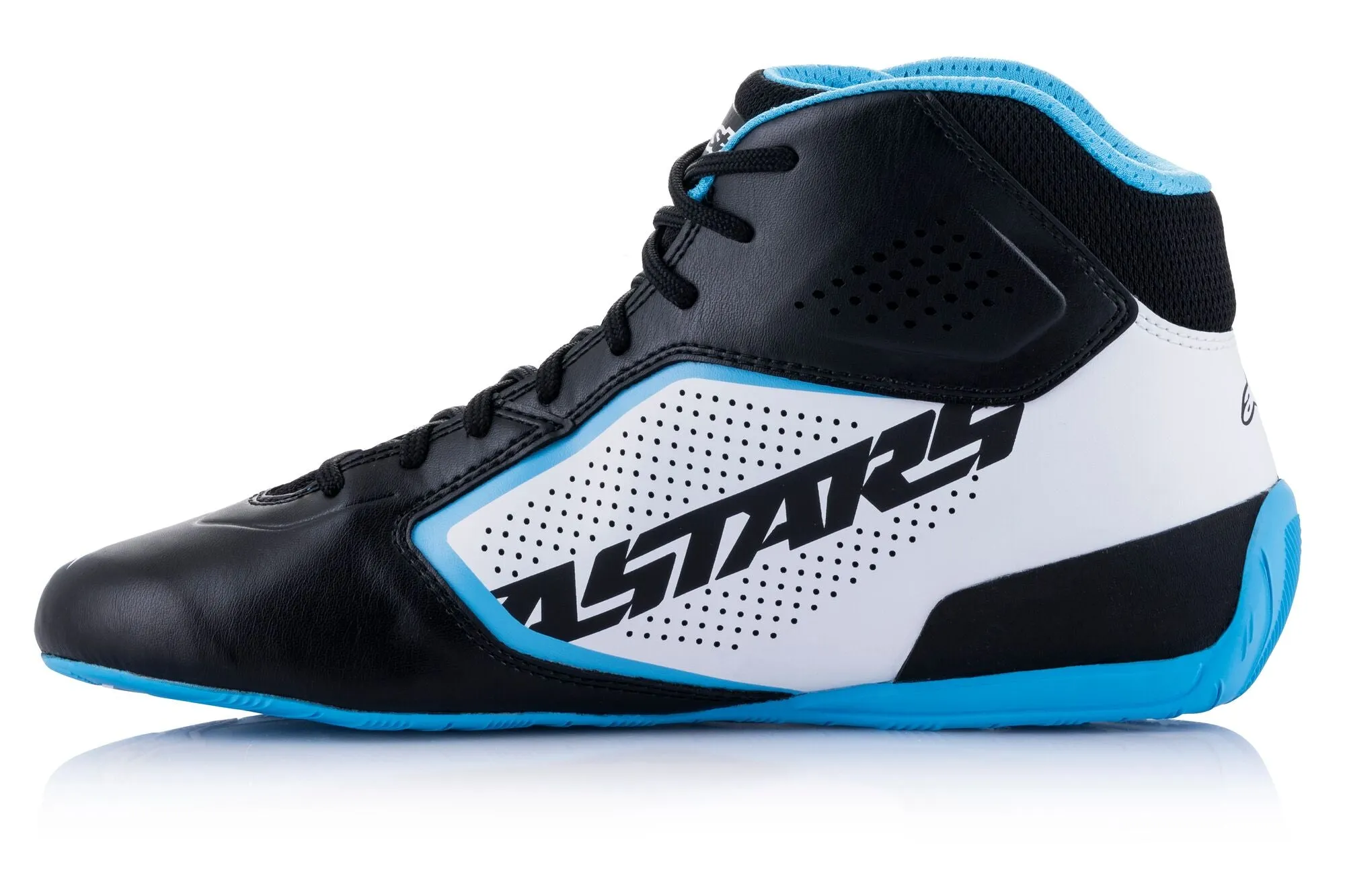 ALPINESTARS 2711521_1278_10,5 Karting shoes TECH-1 K START V2, black/white/light blue, Size 43,5