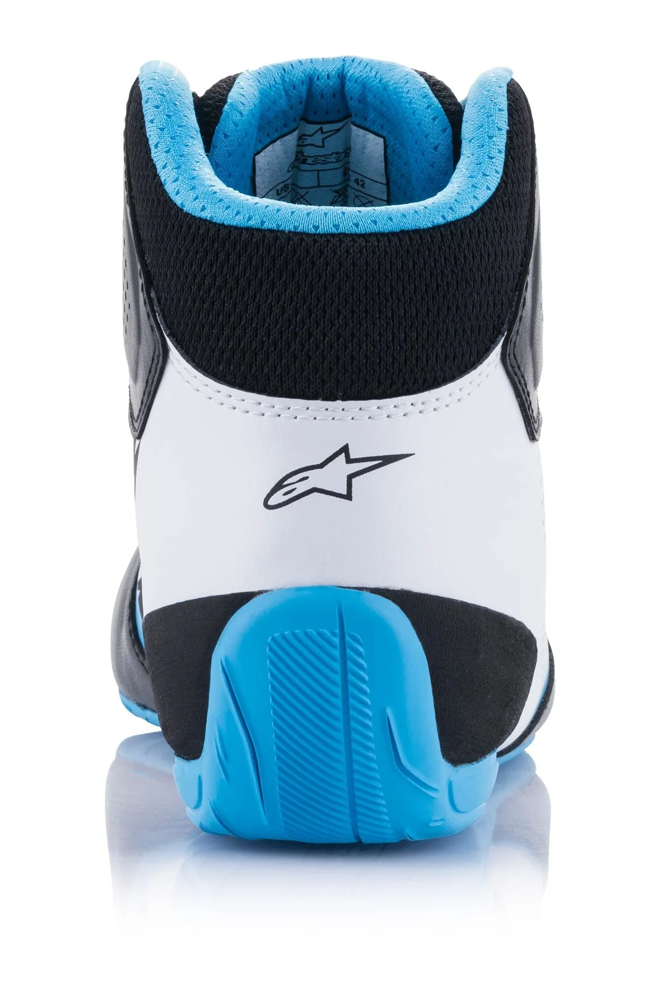 ALPINESTARS 2711521_1278_10,5 Karting shoes TECH-1 K START V2, black/white/light blue, Size 43,5