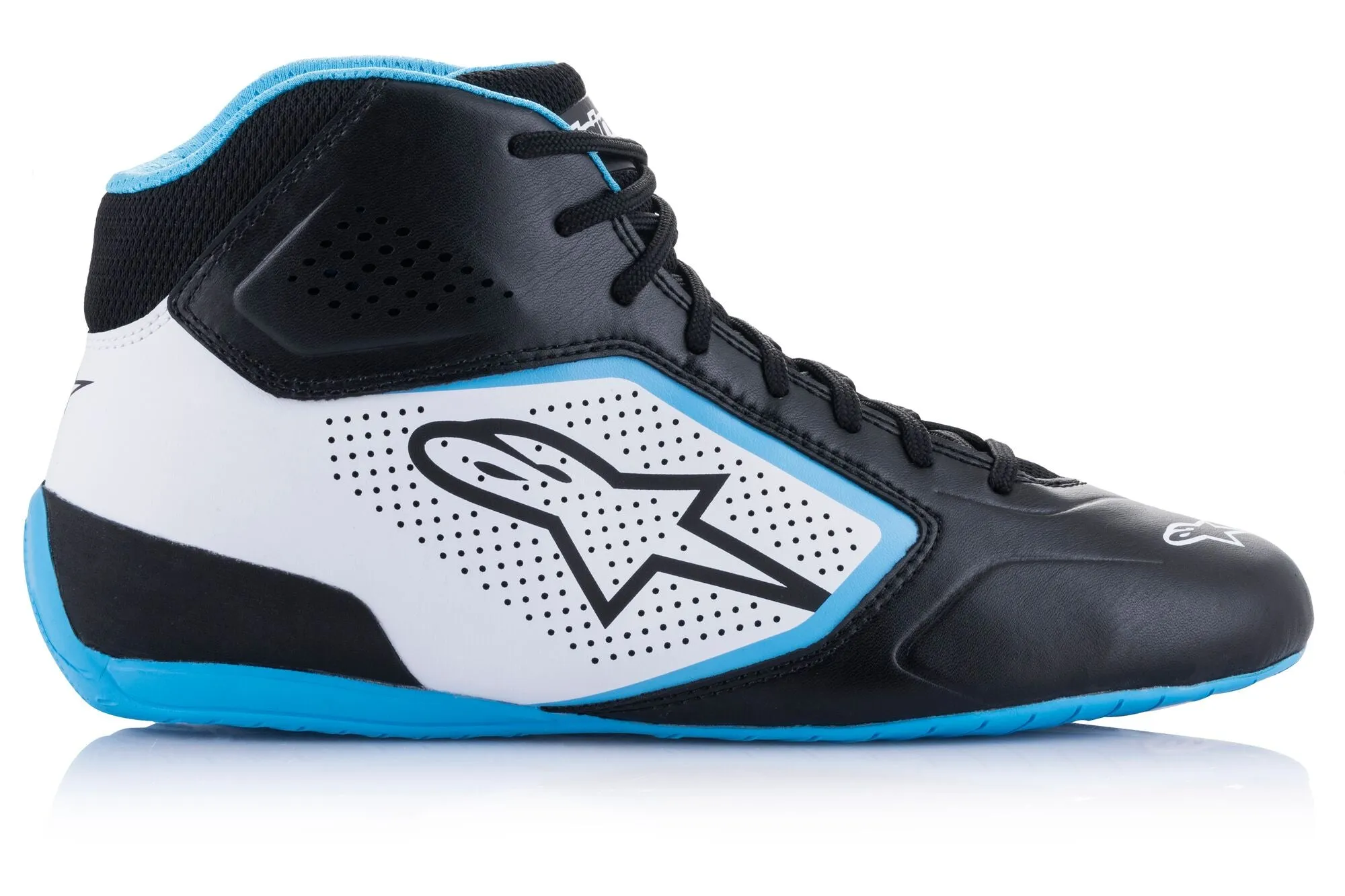 ALPINESTARS 2711521_1278_10,5 Karting shoes TECH-1 K START V2, black/white/light blue, Size 43,5