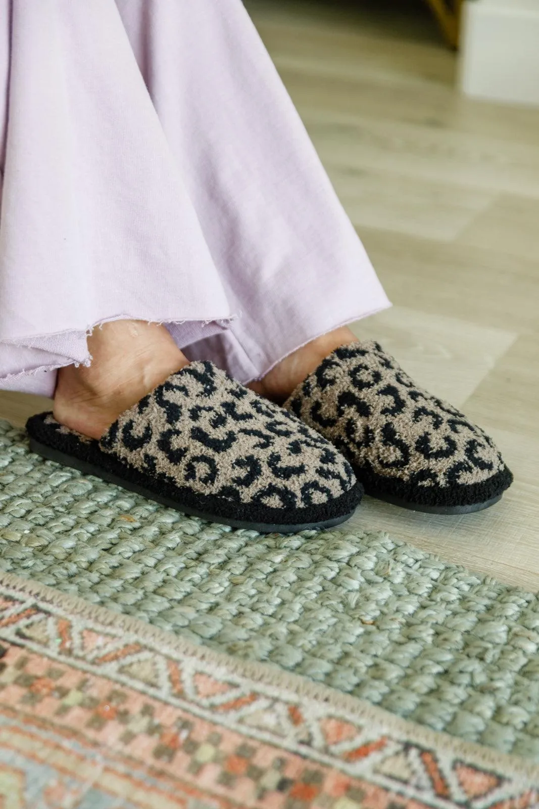 Animal Print Slippers | Mocha