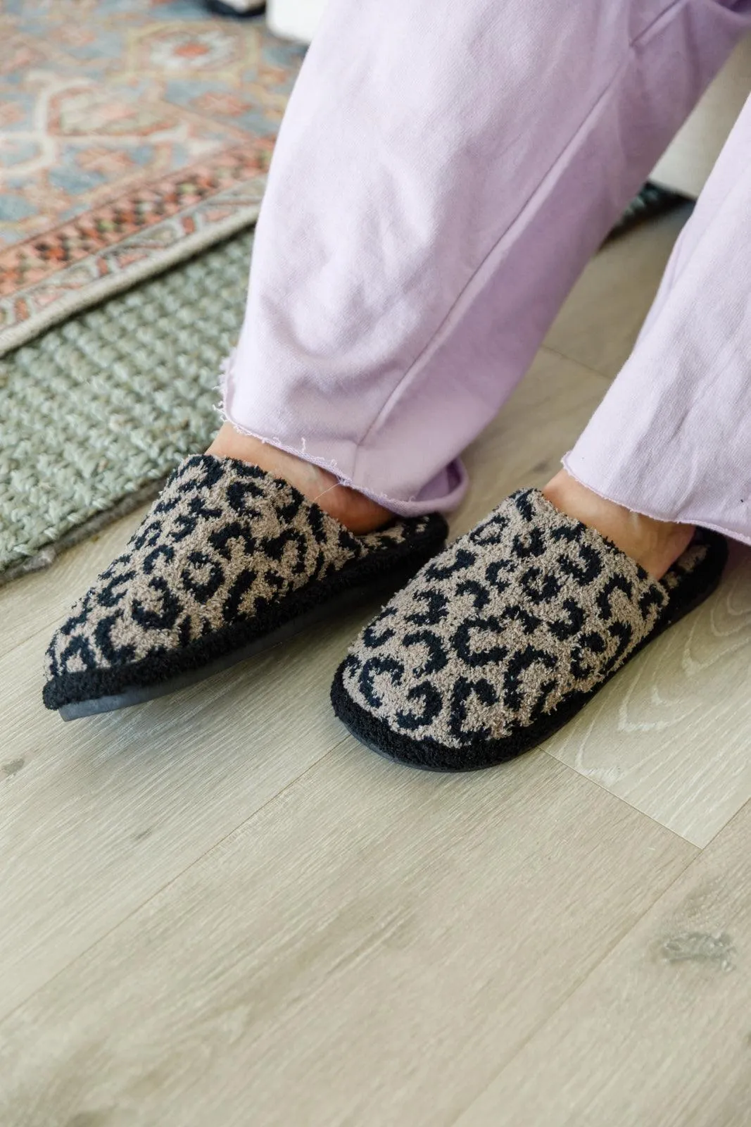 Animal Print Slippers | Mocha