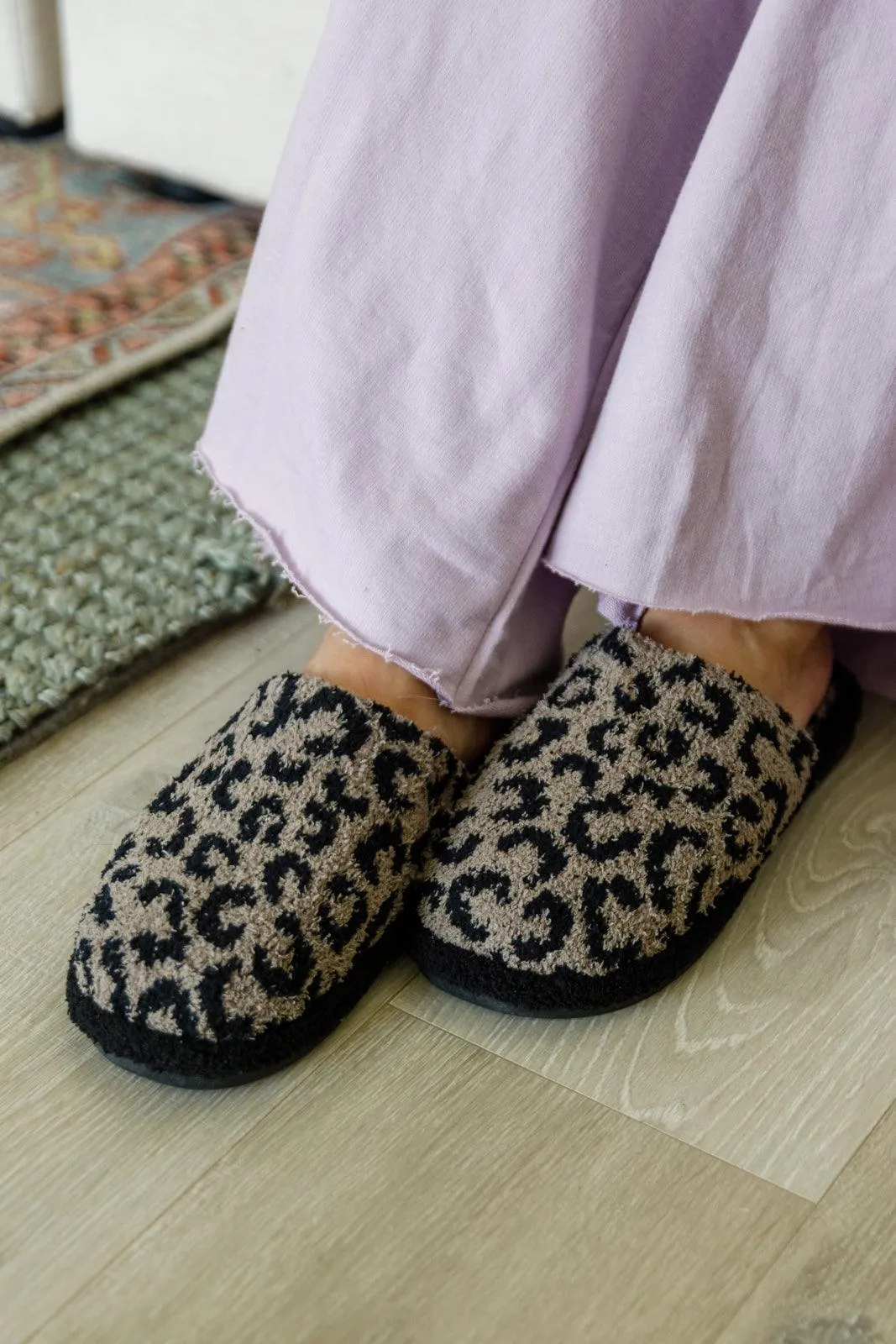 Animal Print Slippers | Mocha