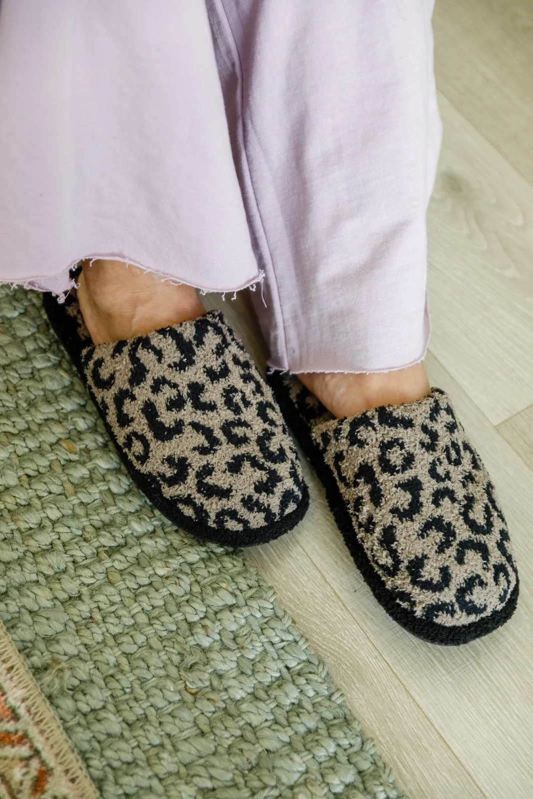 Animal Print Slippers | Mocha