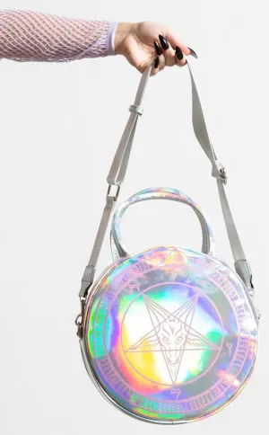 Baby Baphomet Handbag | Holographic Pink/White