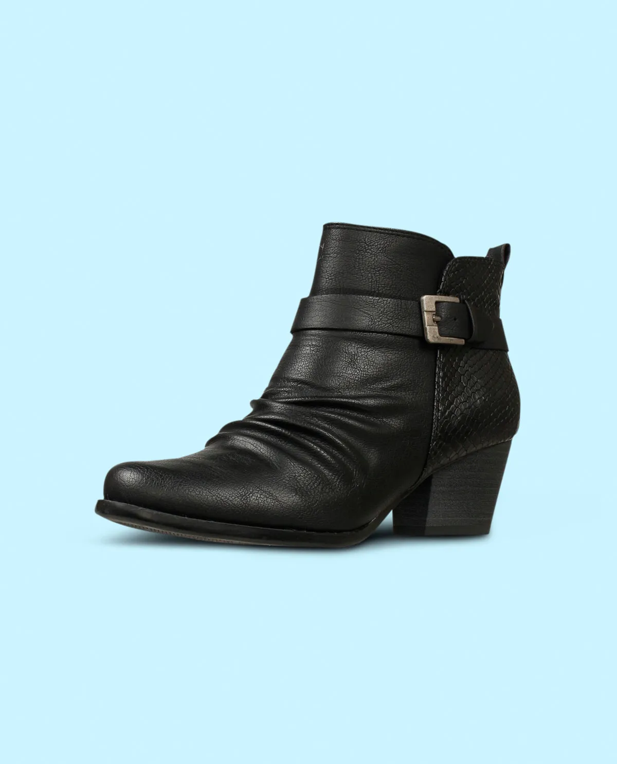 Baretraps Rebel Black Heel Bootie