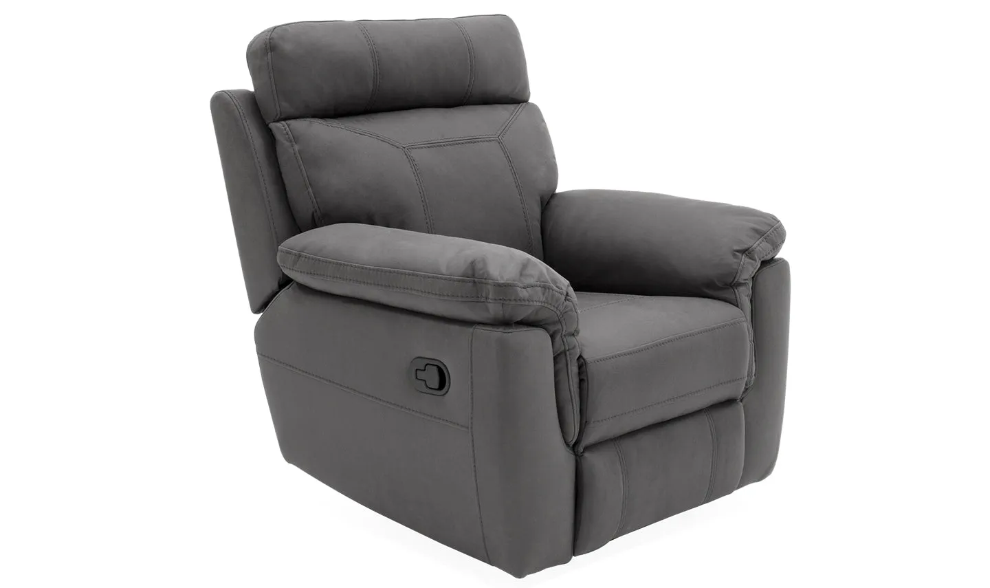 Baxter 1 Seater Recliner in Grey by Vida Living