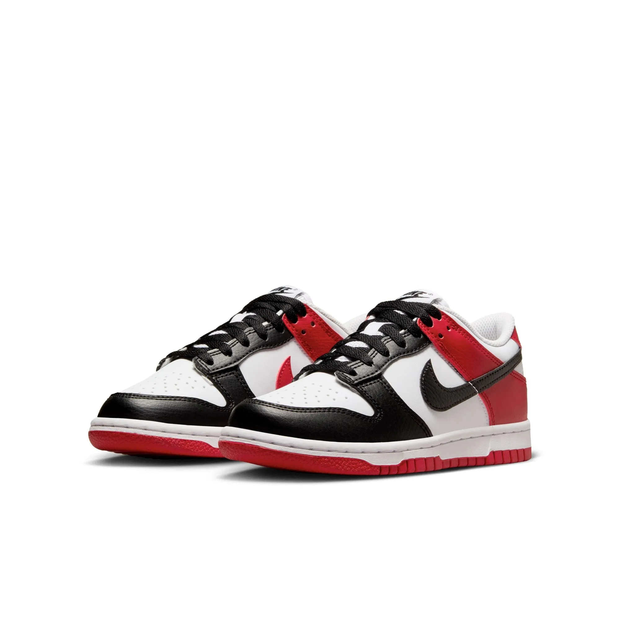 Big Kids Nike Dunk Low - GYM RED/BLACK-WHITE