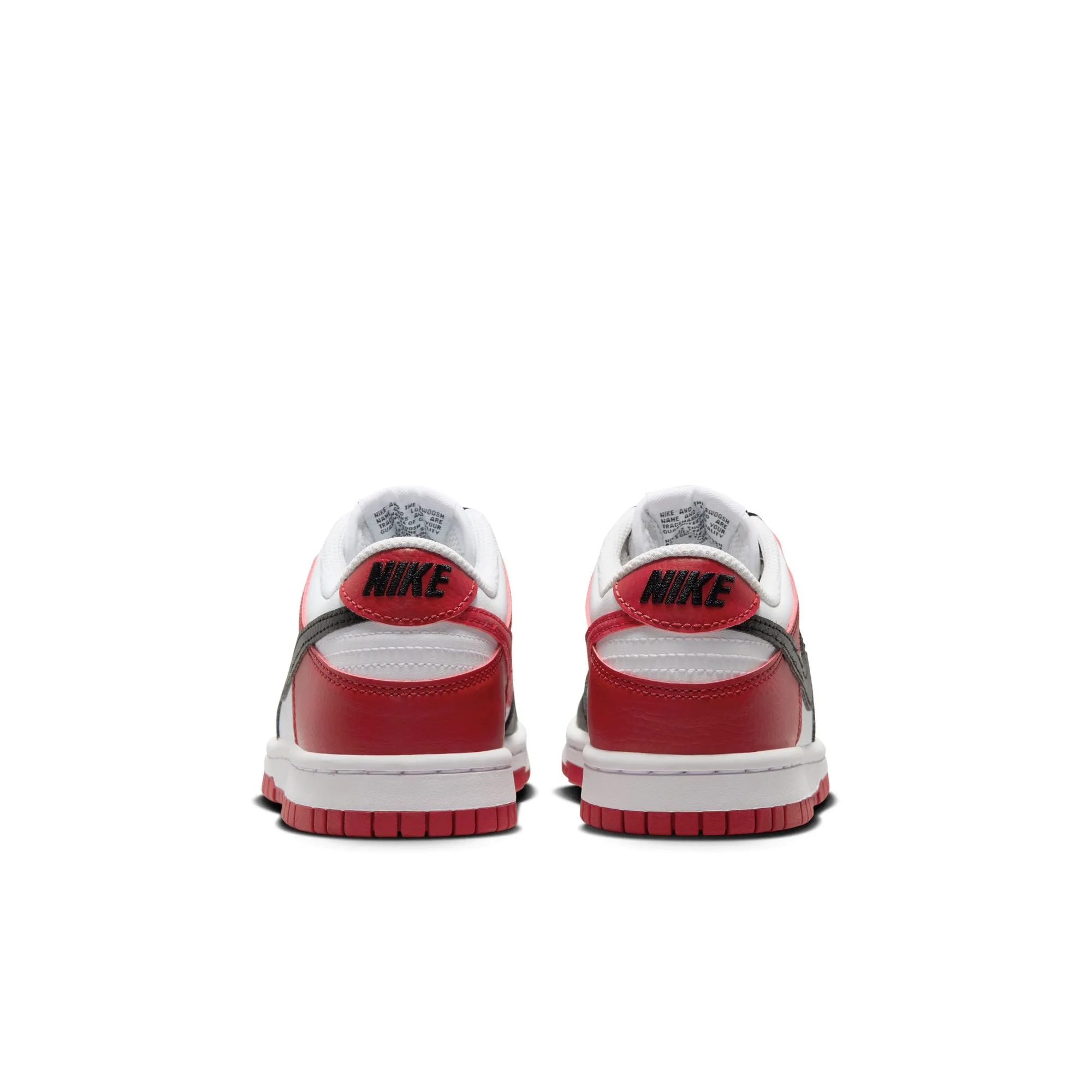 Big Kids Nike Dunk Low - GYM RED/BLACK-WHITE