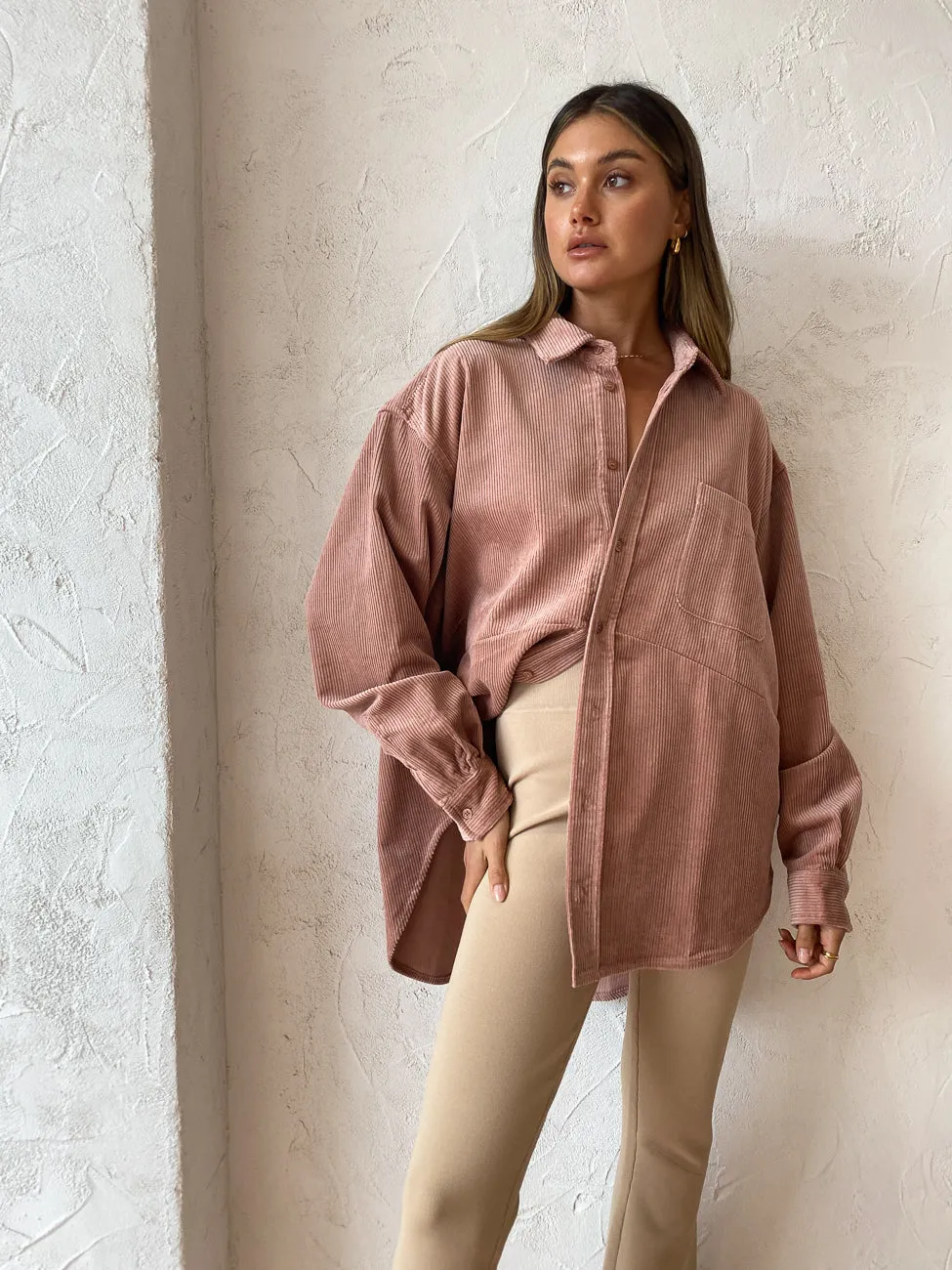 Blanca Calais Shirt in Dusty Pink