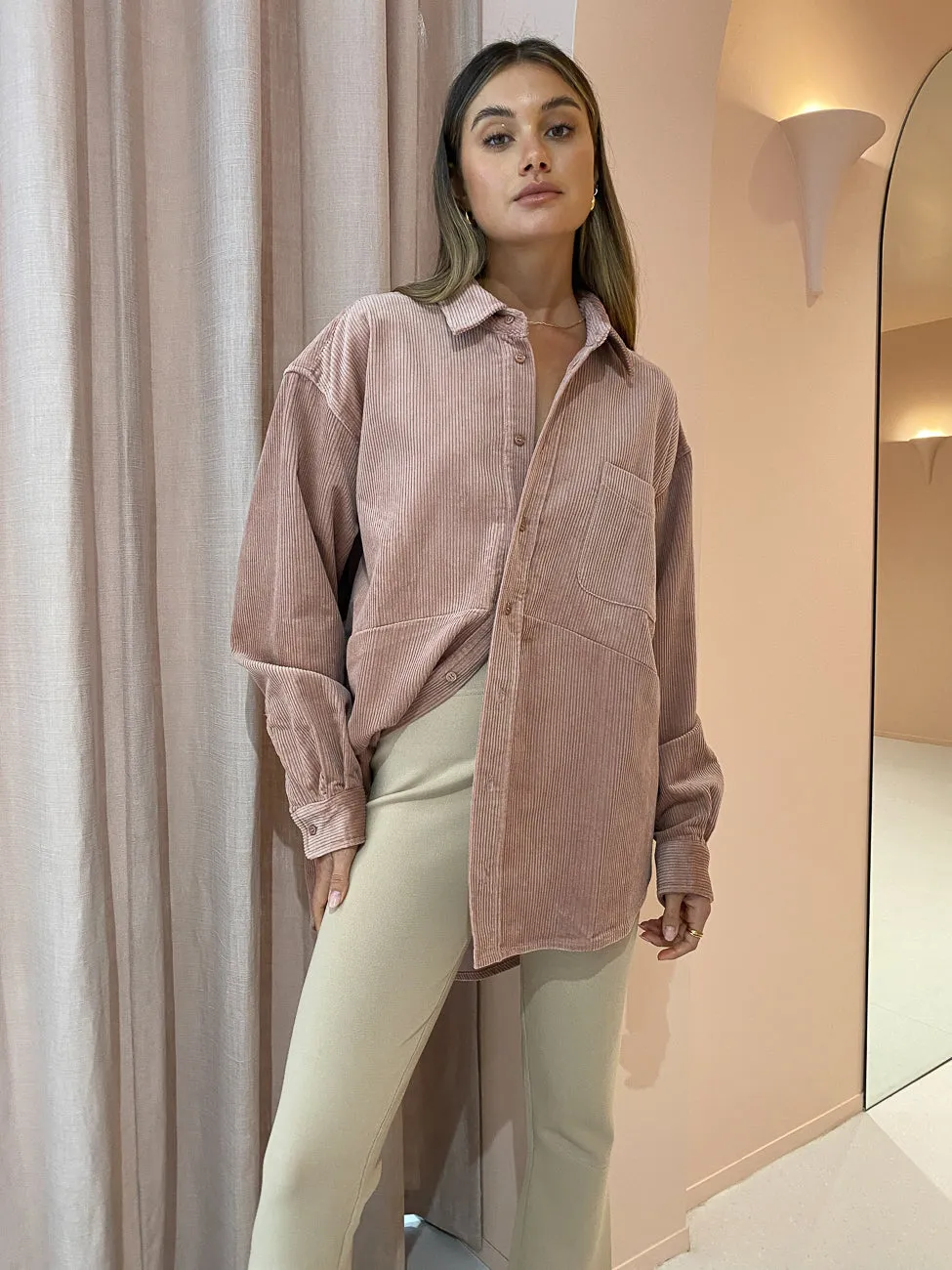 Blanca Calais Shirt in Dusty Pink