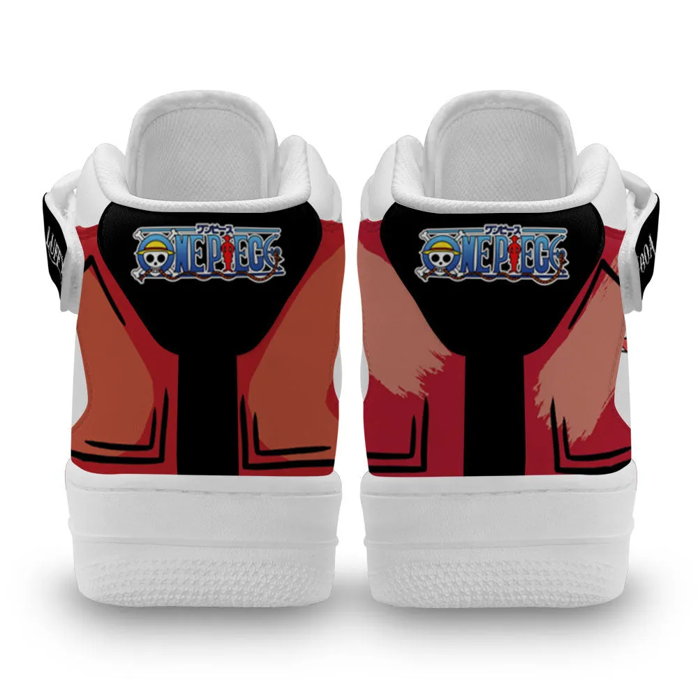 Boa and Luffy Sneakers Air Mid Custom OP Anime Shoes