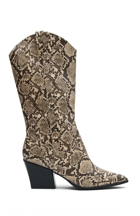 Born To Be Wild Cowboy Boots Snake Skin