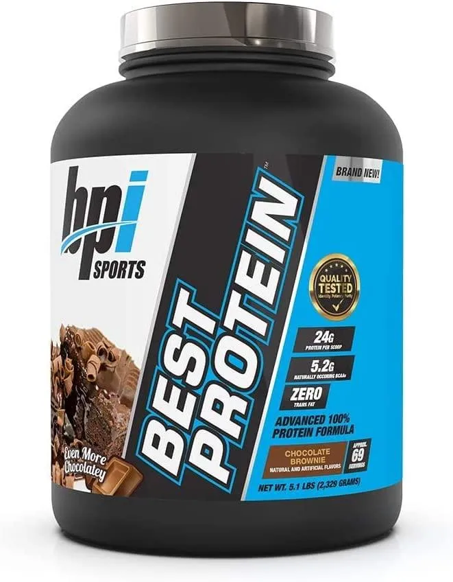 BPI Sports Best Protein, Chocolate Brownie, 5lb