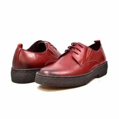 British Walkers Playboy Original Men's Burgundy Leather Low Top Oxfords