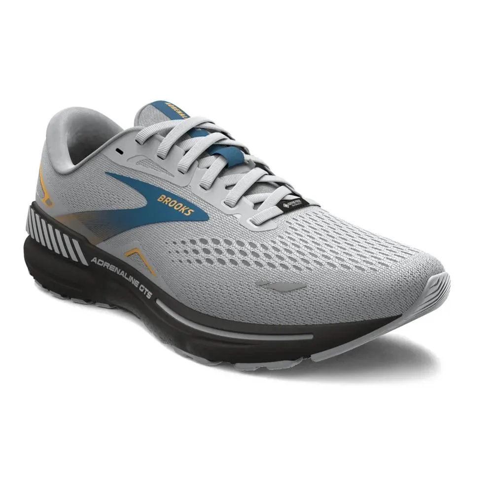 Brooks Adrenaline GTS 23 GTX  (Mens) - Oyster Mushroom/Orange/Blue