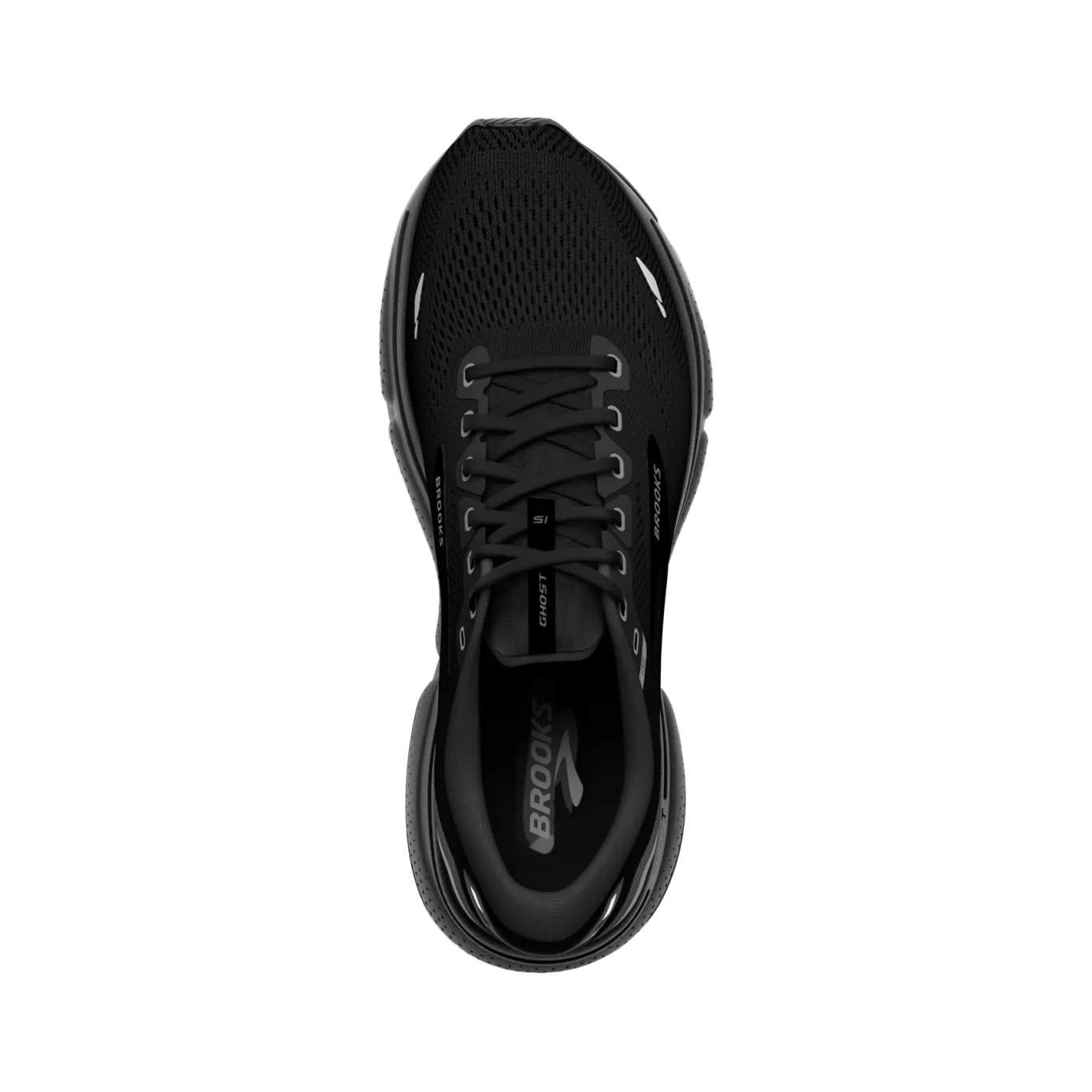 Brooks Womens Ghost 15 (D) Running Shoes Black