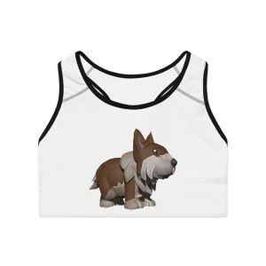 Brown Dog Sports Bra (AOP)