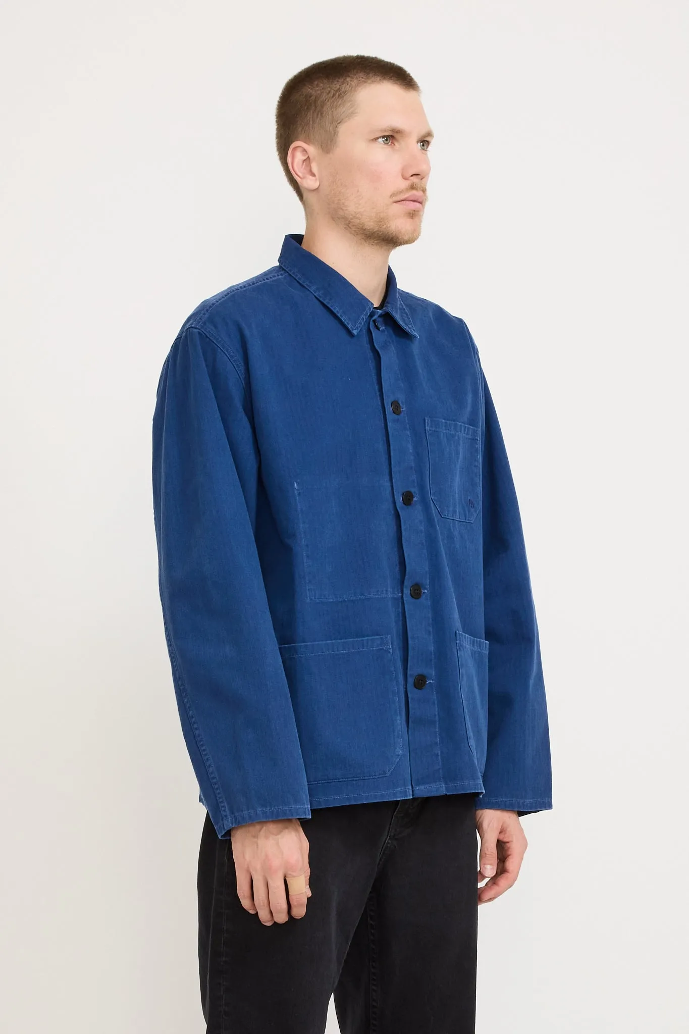 Buddy Herringbone Chore Jacket Blue