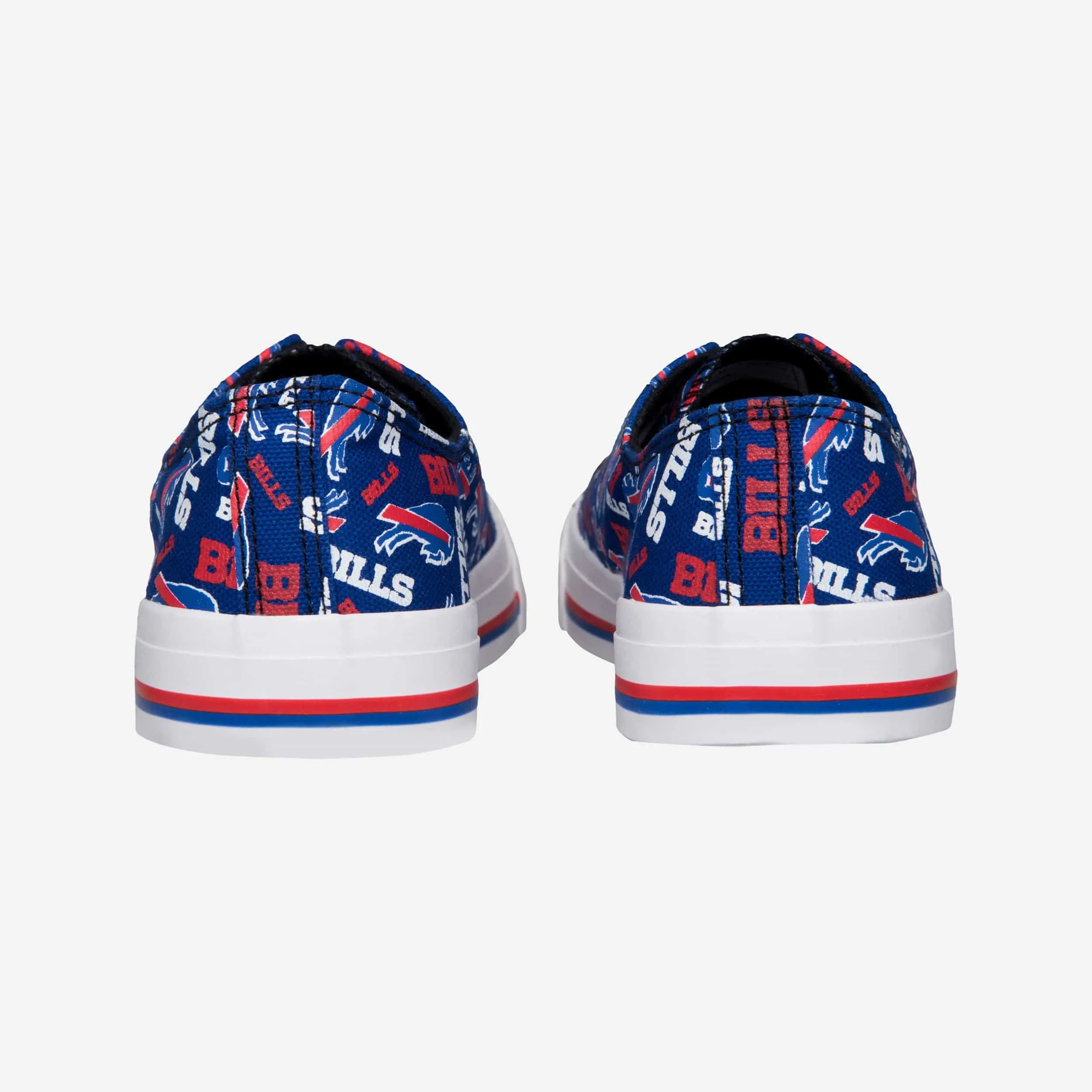 Buffalo Bills Womens Low Top Repeat Print Canvas Shoe