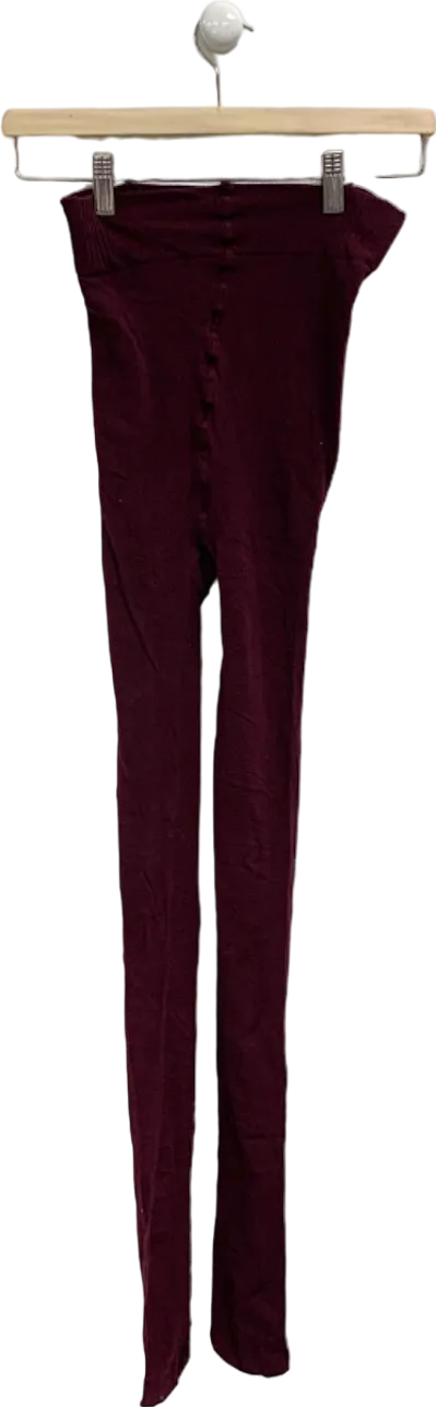 Burgundy Leggings UK M/L