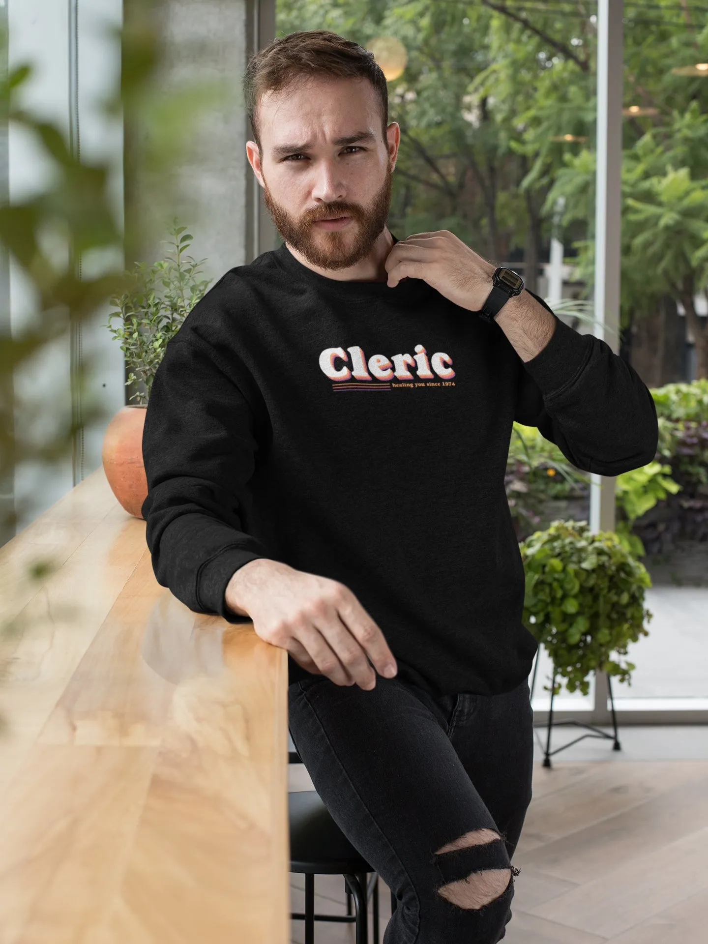 Cleric - Kicking it Old School Unisex Sweatshirts