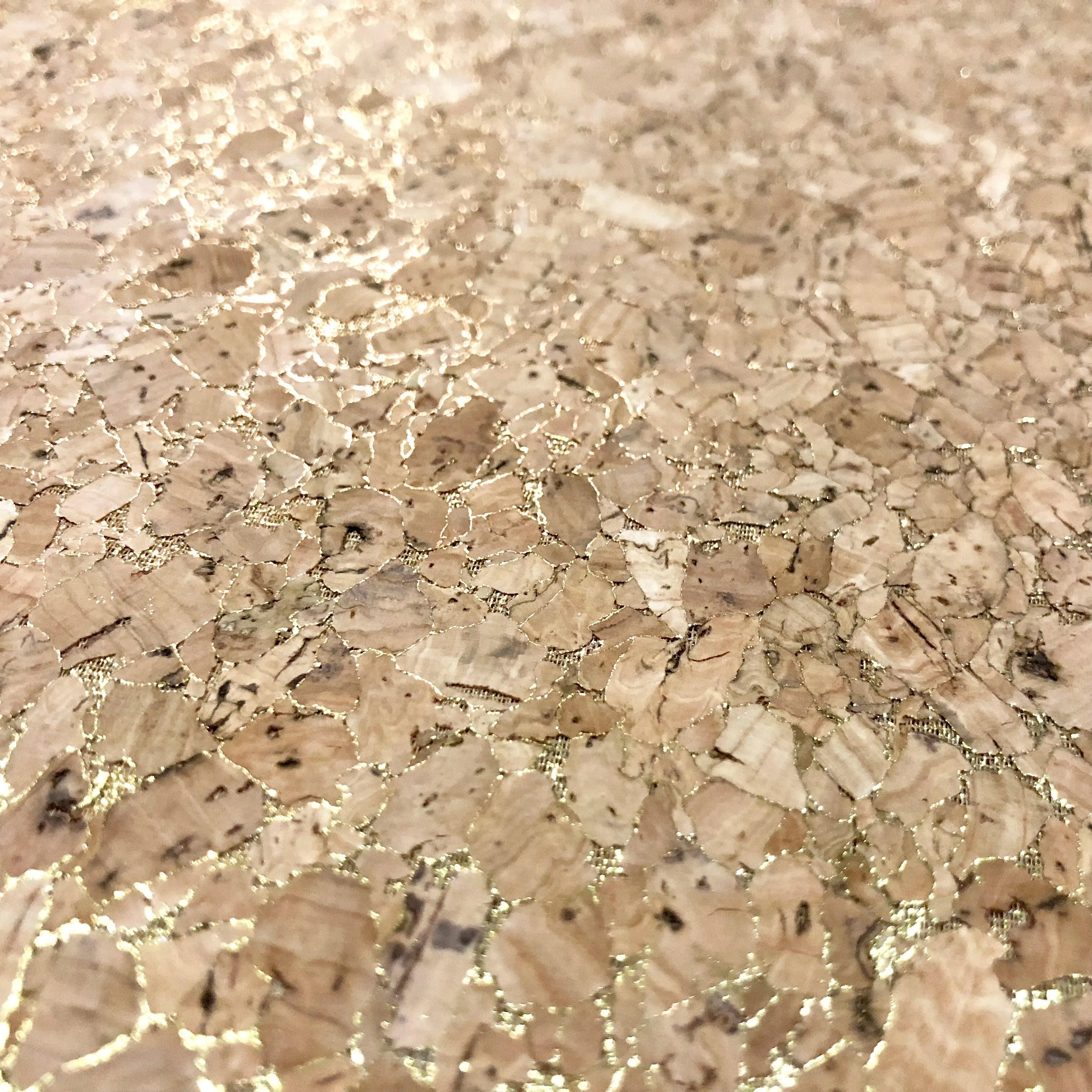 Cork Fabric in Gold