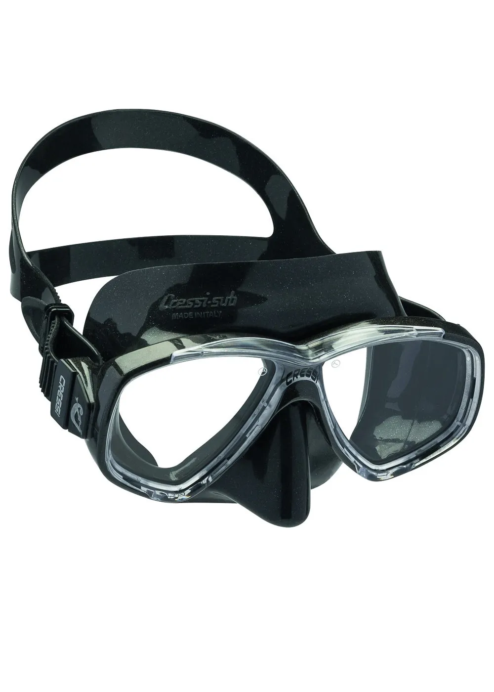 Cressi Black/Silver Pluma Snorkelling set