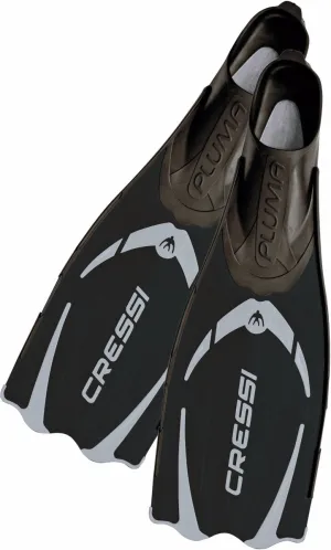 Cressi Pluma Fins - Black/Silver