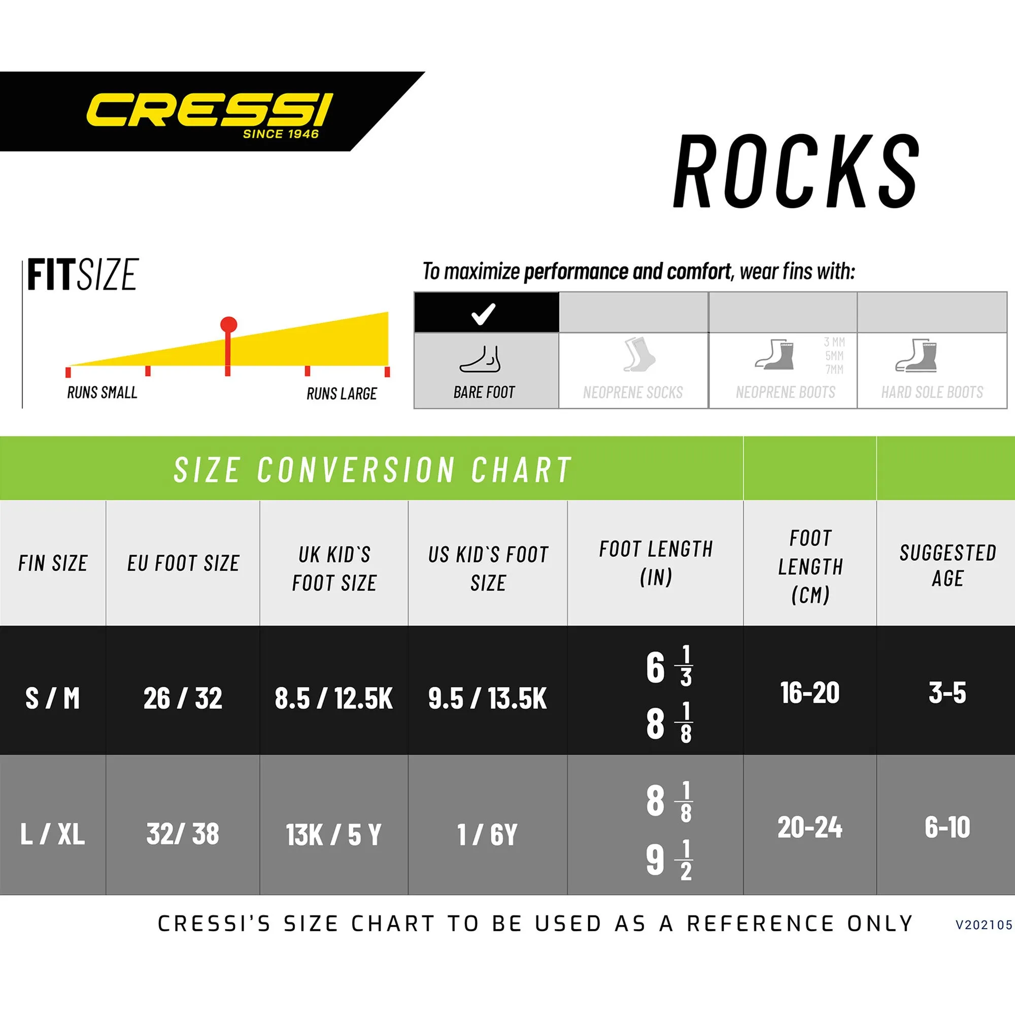 Cressi Rocks Kid Fins