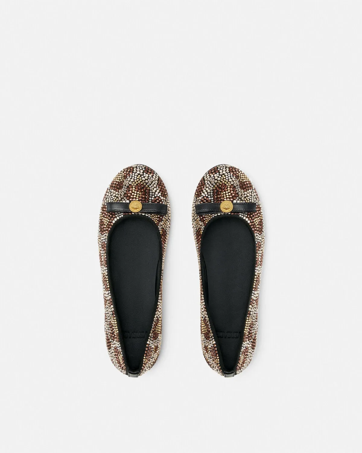 Crystal Leopard Kids Ballerinas