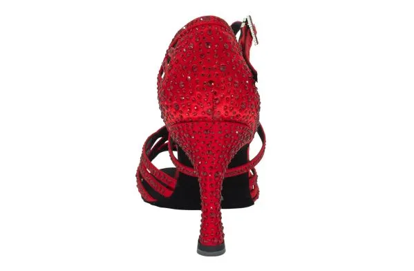 Dancin Red Satin with Strass - 10cm