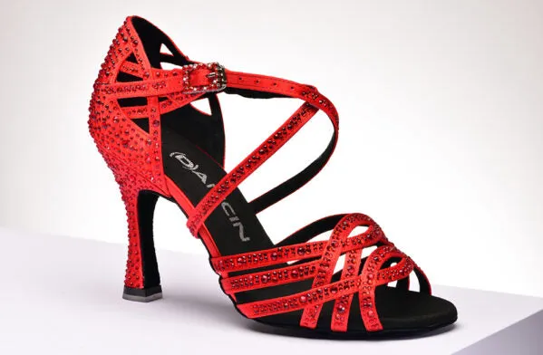 Dancin Red Satin with Strass