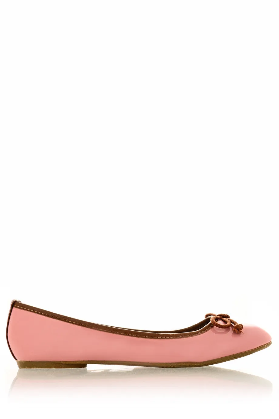 DEUX COULEUR Pink Patent Ballerinas