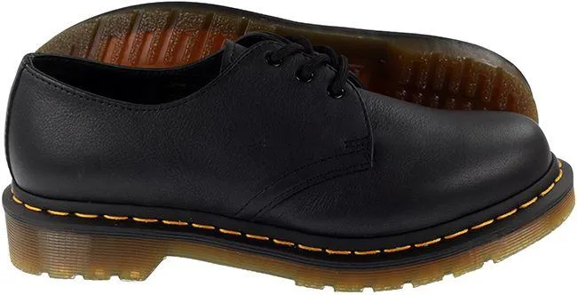 Dr Martens Shoes Womens 1461 Black Yellow Virginia