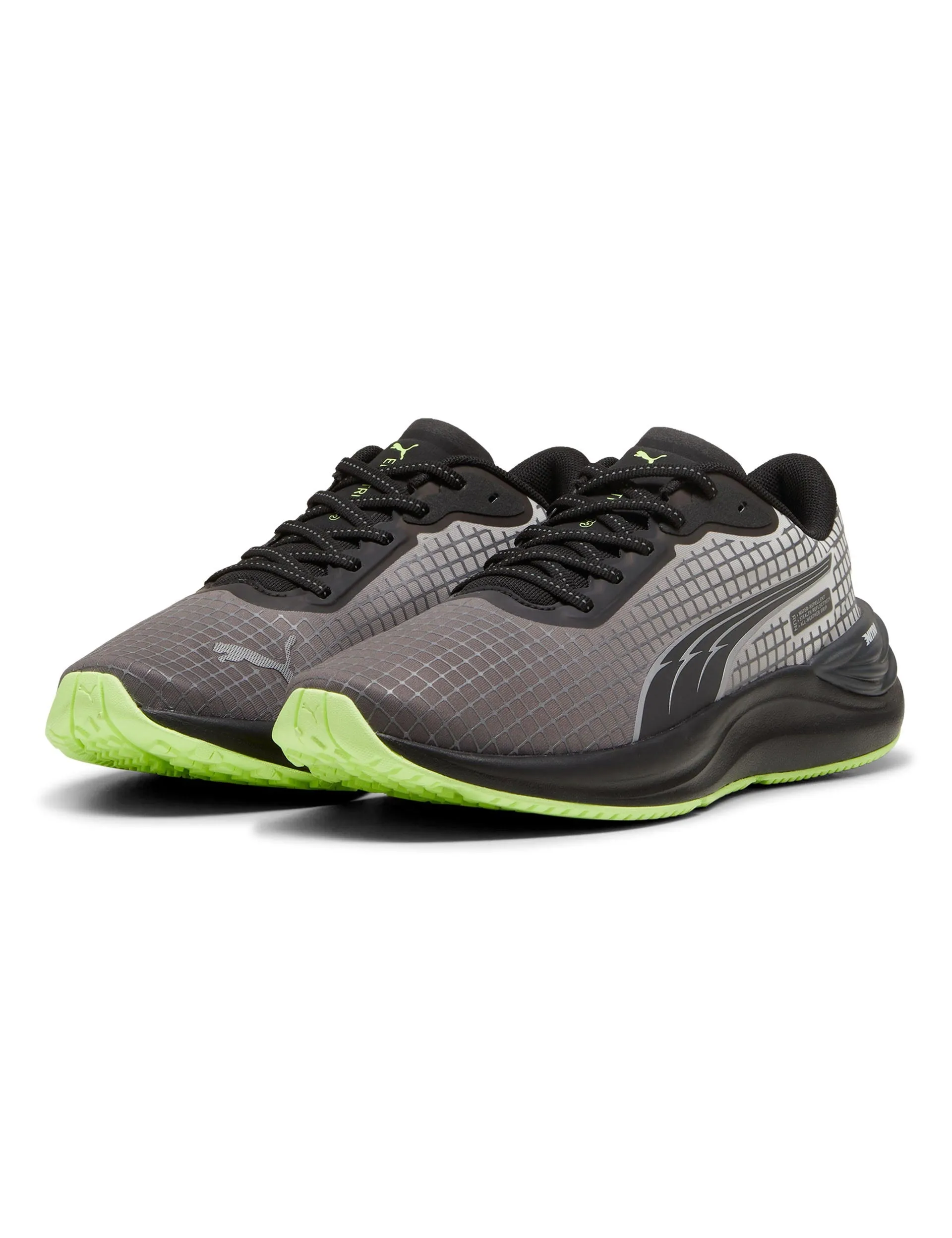 Electrify NITRO 3 TR Running Shoes - Black/Galactic Grey/Fizzy Apple